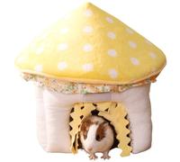 Copfeu Escondite de cobayas, túnel de cobayas en forma de hongo, accesorios de jaula para cobayas, conejo, hámster, chinchilla, hurón, conejo y otras mascotas pequeñas (mediano)
