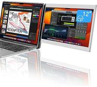 CopGain Monitor portátil de 12 pulgadas para laptop extensor de pantalla para MacBook de 13.3 pulgadas, diseñado para MacBook extensor de pantalla FHD 1080P IPS Plug and Play P1M