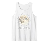 Copia Luna Alegría Celestial Estética Luna Llena Botánico 1 Camiseta sin Mangas