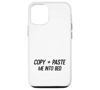 Copia Y Pégueme En La Cama Gracioso Diciendo Meme Cita Perezosa Carcasa para iPhone 12/12 Pro