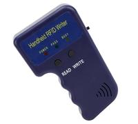 Copiadora RFID Portátil 125 kHz - Lector Escritor Duplicador de Tarjetas y Llaveros con 6 Tarjetas IC + 6 Llaveros Grabables, Potente Clonador para Control de Acceso, Puerta y Esta