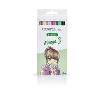 Copic Ciao - Juego de rotuladores (5 unidades, doble punta, incluye rotulador de punta fina 0,3 mm), tonos brillantes