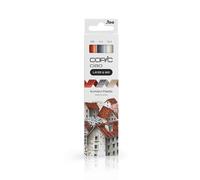 COPIC Juego de rotuladores Ciao LAYER & MIX «Architect Palette» – 3 colores, punta mediana y pincel