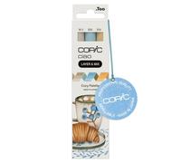 COPIC Ciao LAYER & MIX «Cozy Palette», set de rotuladores de 3 colores diferentes, rotulador de punta media y punta pincel.
