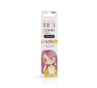 COPIC Ciao LAYER & MIX «Natural Palette», set de 3 colores diferentes, rotulador de punta media y punta pincel.