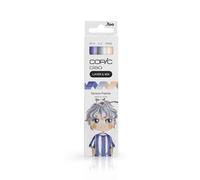 COPIC Ciao LAYER & MIX «Serene Palette», set de rotuladores de 3 colores diferentes, rotulador de punta media y punta pincel.