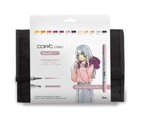 COPIC Ciao Manga Set «Witch», 12 piezas en estuche, Rotulador doble con punta mediana y punta de pincel
