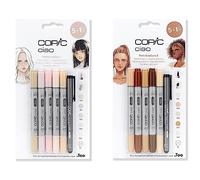 Copic Ciao - Rotuladores de colores - Paquete 5+1, juegos temáticos de retrato 1 y 2, para arte y manualidades, colorear, gráficos, resaltador, diseño, anime, profesionales y principiantes,