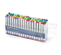COPIC Classic Set «72 Colores C», 72 piezas en expositor acrílico, Rotulador doble con punta media y fina
