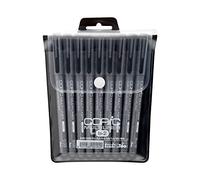 Copic Multiliner, 9-Pens, Black, Set B-2 Juego de líneas múltiples, Negro, 9