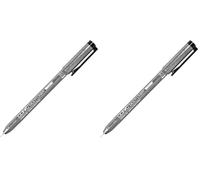 COPIC Multiliner 0,1 mm, Negro, Rotulador Fino con Punta Fina y Tinta pigmentada Resistente al Agua (Paquete de 2)