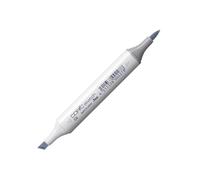 COPIC Sketch C-0, Cool Gray No. 0, Rotulador doble con punta mediana y punta de pincel