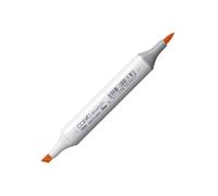 COPIC Sketch YR04, Naranja Cromado, Marcador Doble con Punta Mediana y Punta de Pincel