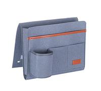 Copiel Organizador Colgante de Fieltro-Cama organizadora con Colgador Bolsillo Cama, Bolsillo Organizador Sofá Bolsa de Almacenamiento para Guardar Aguapara Control Remoto, Anteojos, iPad Gris oscuro