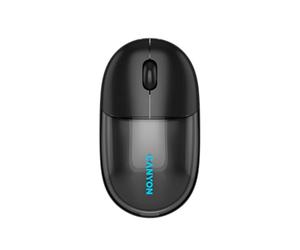 Copilot Said: Canyon Ratón Inalámbrico OnClick 24, Bluetooth 5.1 y 2.4GHz, Batería Recargable USB-C 500mAh, 1200 dpi, 4 Botones, Alcance de 10 m, Diseño Transparente, Transparente/Negro