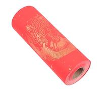 Coplas del Festival de Primavera, 1 rollo de papel Couplet medio maduro, tinta pincel caligrafía for Festival Primavera Xuan(2000X23X0.1CM)