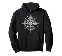 Copo de Nieve Ornamental Arte pagano Invierno mágico Sudadera con Capucha
