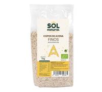 SOLNATURAL Copos DE Avena Finos Familiar Bio 1 Kg, Estándar, Único