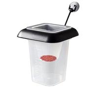 Coppa Alimentazione Acquari 9x9x8 Cm - Alimentatore Galleggiante con - Contenitore Cibo Pesci In Polipropilene - per Esche Vive, Acqua Dolce E Salata - Accessorio Acquariofili