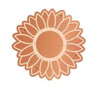 Copper Bird Bath Plate, Flower Shape Water Dish, Universal Outdoor Metal Basin, 18 cm Wildlife Drinking Station Accessory, Polished Copper Garden Accent Tray, Balcony Fountain Resting Spot for Birds