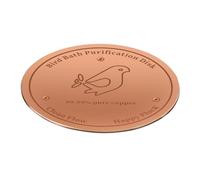 Copper Bird Disc, triple soporte plano, purificación baño Gear with Smart Style, Outdoor Aid for Daily Use, Bath Mate, Garden Decor for Outdoors Porch Courtyard Garden Yard Patio Lawn 3,93 x 3,93 in