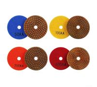Copper Bond - Discos de molienda húmeda de 3 pulgadas, almohadillas de pulido de resina de metal para hormigón de granito, mármol, ruedas de piedra de 80 mm con acabado brillante y resistencia al