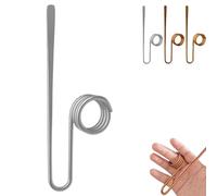 Copper Book Holder Ring, Book Holder Ring Bookmark, Bookmark Metal Thumb, for Book Lovers Reading Women, Men, Light Weight Book Opener Tool (Silver)
