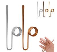 Copper Book Holder Ring, Book Holder Ring Bookmark, Bookmark Metal Thumb, for Book Lovers Reading Women, Men, Light Weight Book Opener Tool (Silver+Rose Gold)