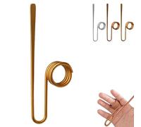 Copper Book Holder Ring, Book Holder Ring Bookmark, Bookmark Metal Thumb, for Book Lovers Reading Women, Men, Light Weight Book Opener Tool (Gold)