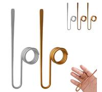 Copper Book Holder Ring, Book Holder Ring Bookmark, Bookmark Metal Thumb, for Book Lovers Reading Women, Men, Light Weight Book Opener Tool (Silver+Gold)