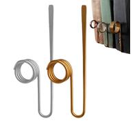 Copper Book Holder Ring Bookmark, Funny Reading Page Copper Book Holder, Metal Thumb Books Clip for One-Handed Reading. (2Pcs-a)