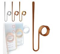 Copper Book Holder Ring, Bookmark Metal Thumb Book Page Holder, Finger Rings Bookmark Kit, Handmade Utility Metal Books Page Opener Clip for Reading (Copper)