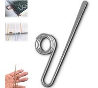 Copper Book Holder Ring, Metal Thumb Bookmark for One-Handed Reading, Hands-Free Page Holder, Reading Accessories Supplies, for Books Lovers Gifts, Teachers, Women (1PCS Silver)