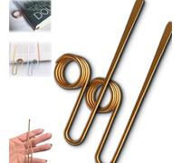 Copper Book Holder Ring, Metal Thumb Bookmark for One-Handed Reading, Hands-Free Page Holder, Reading Accessories Supplies, for Books Lovers Gifts, Teachers, Women (2PCS Gold)