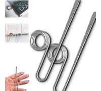 Copper Book Holder Ring, Metal Thumb Bookmark for One-Handed Reading, Hands-Free Page Holder, Reading Accessories Supplies, for Books Lovers Gifts, Teachers, Women (2PCS Silver)