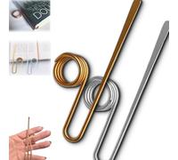 Copper Book Holder Ring, Metal Thumb Bookmark for One-Handed Reading, Hands-Free Page Holder, Reading Accessories Supplies, for Books Lovers Gifts, Teachers, Women (Gold+Silver)