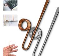 Copper Book Holder Ring, Metal Thumb Bookmark for One-Handed Reading, Hands-Free Page Holder, Reading Accessories Supplies, for Books Lovers Gifts, Teachers, Women (Silver+Bronze)