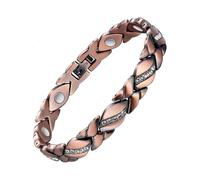 Copper Bracelets for Women Magnetic for Arthritis Pain Relief~Effective Therapy for RSI&Carpal Tunnel~99.9% Pure Copper Crystal Bracelets~Jewelry Gift