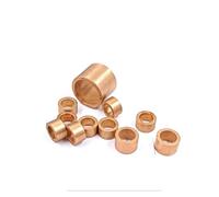 Copper Bushing Oil Bearing, 5 piezas de manguito cobre for cojinete aceite, diámetro interior 8/10 mm, exterior 12/14/16, base latón, altura 5-20(10x14x5mm)