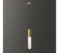 Copper Ceiling Pendant Lighting, 1-Light Chandelier Light with Acrylic Shade Height Adjustable Hanging Light Fixture for Dining Room Kitchen Hotel Reading Corner Craft Room