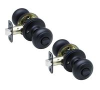 Copper Creek CK2030BC-2 Colonial Door Knob Privacy Function 2 Pack