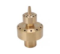 Copper Double Column Fountain Nozzle Music Fountain Landscape Scenery Nozzle Water Fountain Nozzle G1in