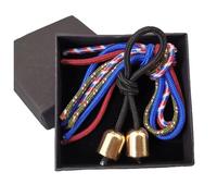 Copper Finger Yo-Yo Fidget Toy - Metal Bead Hand Spinner Stress Relief Tool with 4 Colored Ropes | Adult Sensory Training Toy For Focus Hand Exercise Use | Portable Creative Fidget Gadget