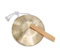 Copper Gong - Instrumento de percusión tradicional hecho a mano para música y artes - Pequeño gongs de mano de cobre