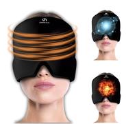 COPPER HEAL Gorro de alivio de migraña, gorro de gel para aliviar el dolor de cabeza, sombrero de hielo para aliviar la tensión y la migraña, gorra de migraña fría, sombrero de terapia de frío y calor