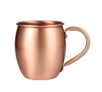 Copper Mugs - 530ml Hammered Drinkware Moscow Mule | Cocktail Cups Premium Copper Finish Stylish Ergonomic Design for Home, Kitchen, Christmas Parties or Beverages
