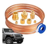 Copper Oil Pressure Gauge Kit - 30cm Mechanical Tube Installation Kit, Complete Test Parts | Tester For Cars Tractors Engine Diagnostics Tubing Tools