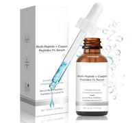 Copper Peptide Serum, Suero Facial Antienvejecimiento con Ácido Hialurónico | Multi-peptide + Copper Peptides 1%, Reduce Líneas Finas, Restaura la Elasticidad de la Piel para Todo Tipo de Piel