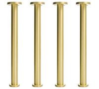 Copper Table Legs, Adjustable Furniture Legs, Hardware Accessories, Golden, Set of 4, for Sofa, TV Cabinchet, Coffee Table, Bathroom, Livinchg Room and Other Furniture Legs