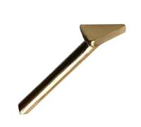 Copper Triangular Flat-Head Soldering Iron Tip - Electric Heating Replacement Tip For Car Bumper Welding Machine, Triangle Smoothing Repair Tool For Auto Electronics Workshop